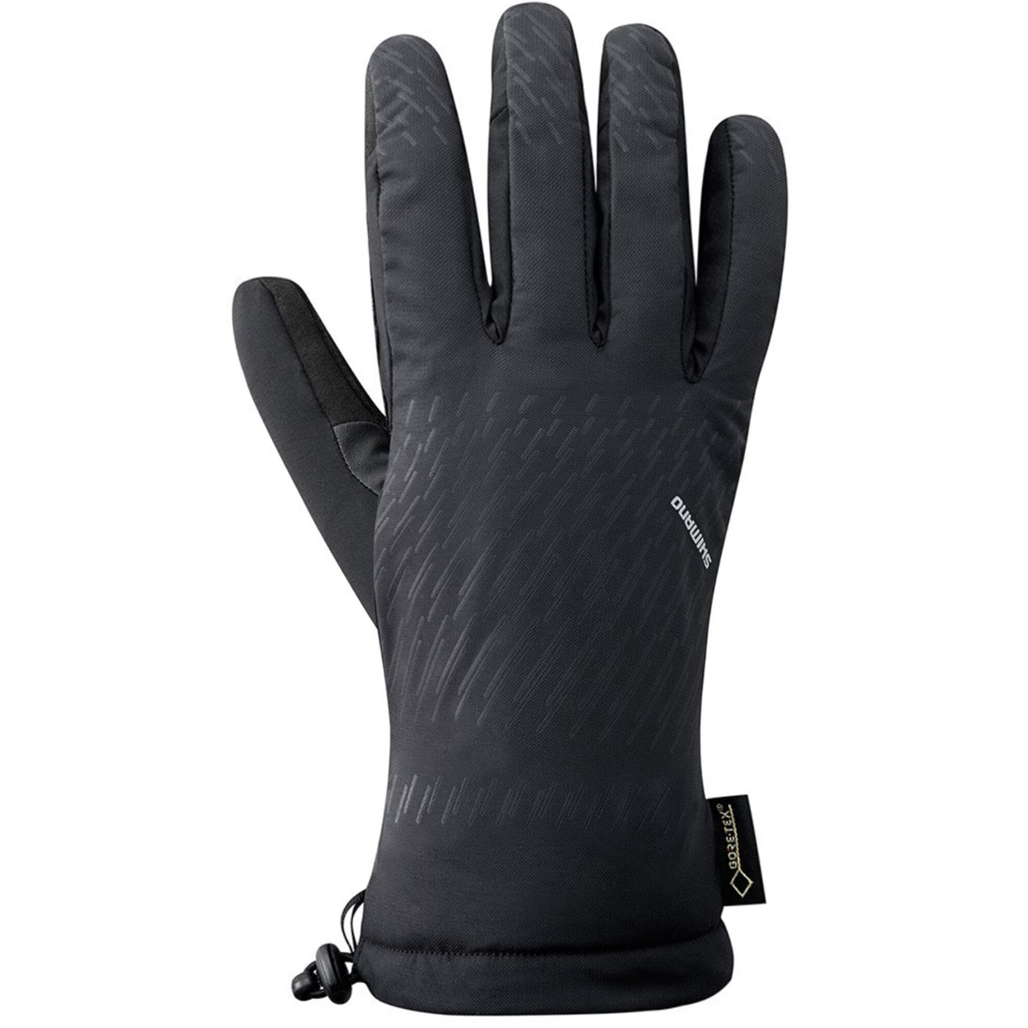 Fahrradhandschuhe SHIMANO GORE-TEX WINTER schwarz - Decathlon