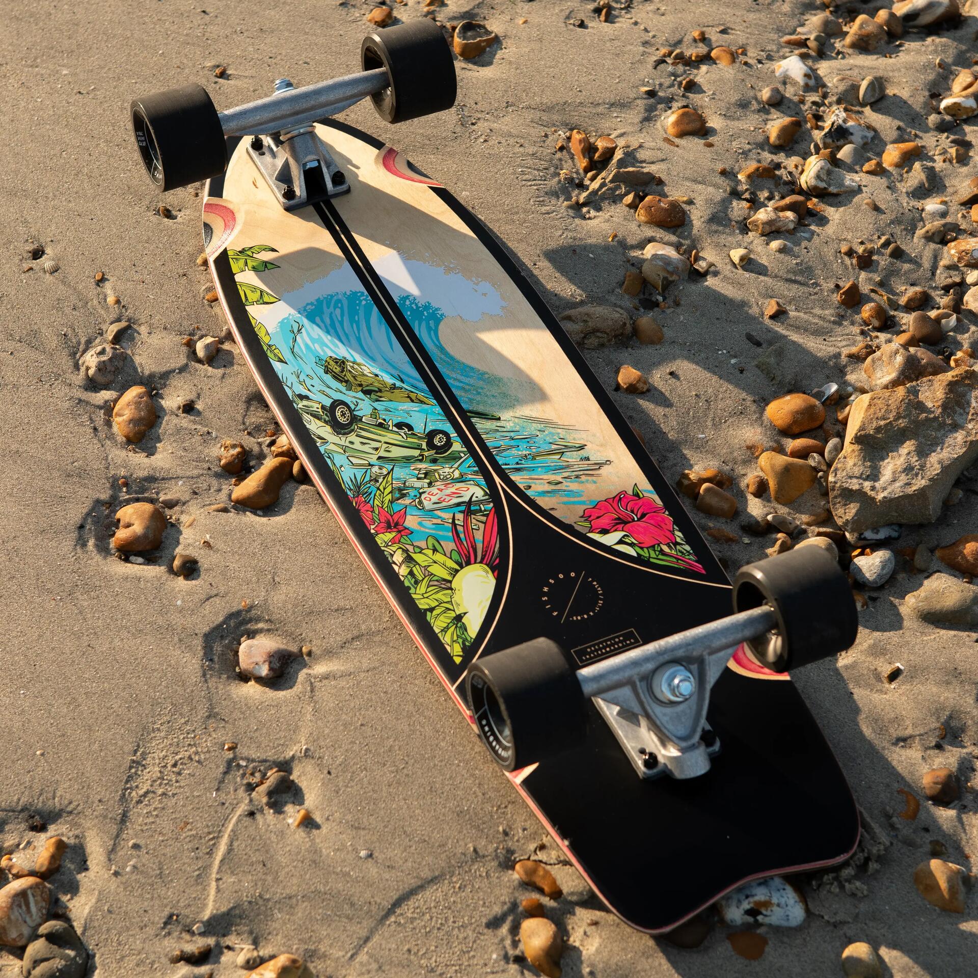 new fish 2000 longboard chill cruising decathlon