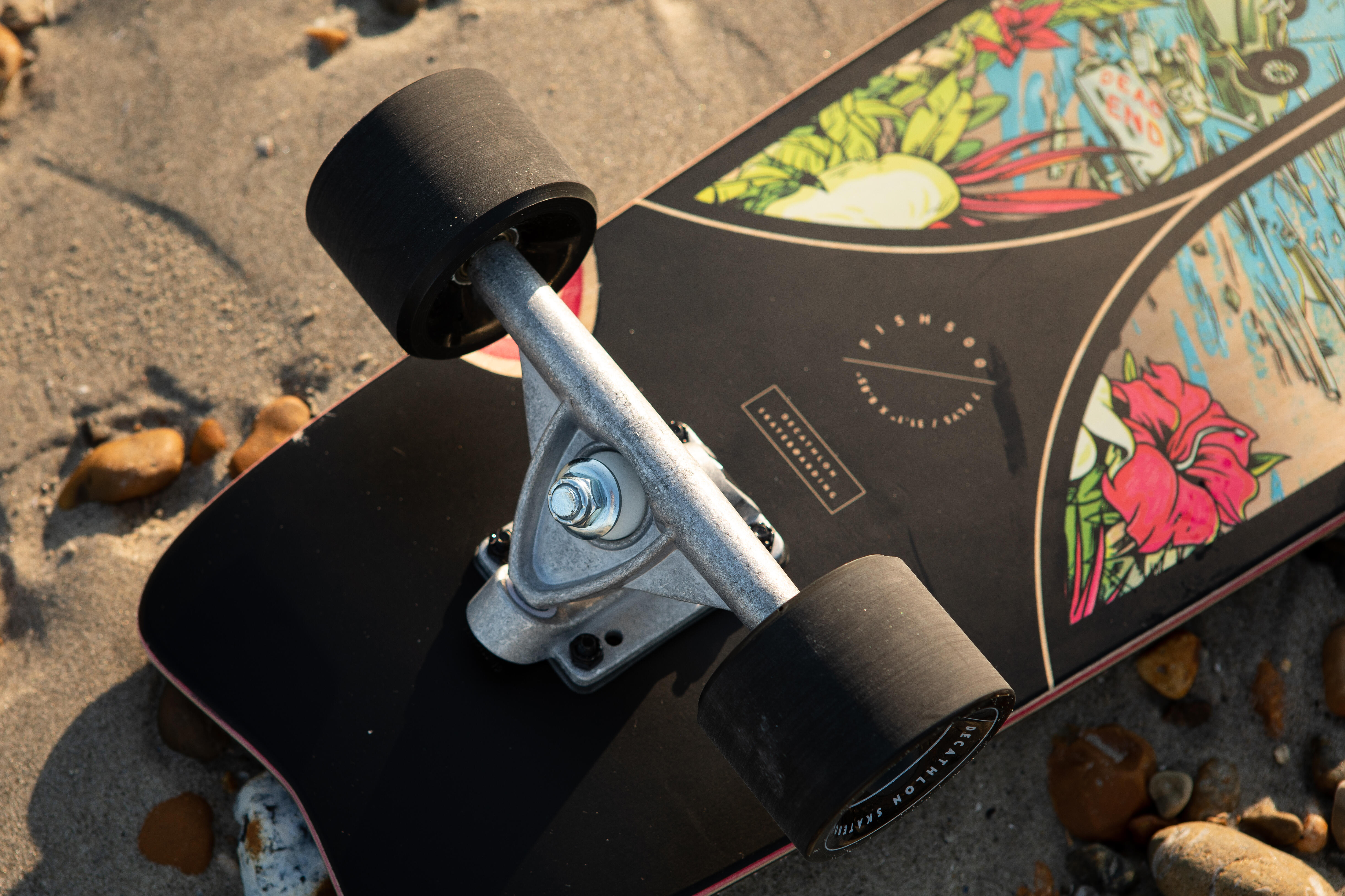 Longboard Fish 500 - Black - DECATHLON