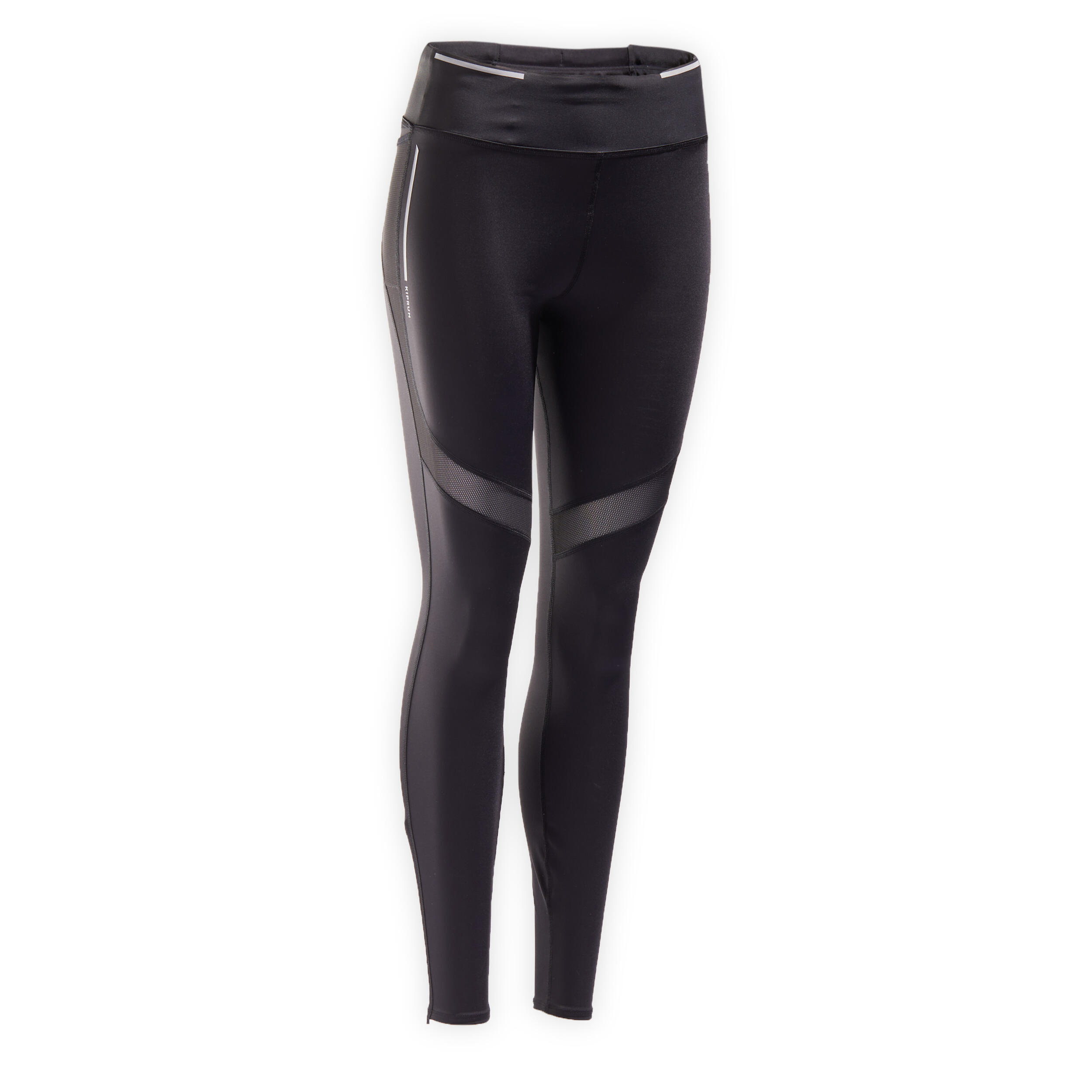 Second Life - WOMEN'S RUNNING TIGHTS WITH KIPRUN SUPPORT - BLACK - EXCELLENT 8/8