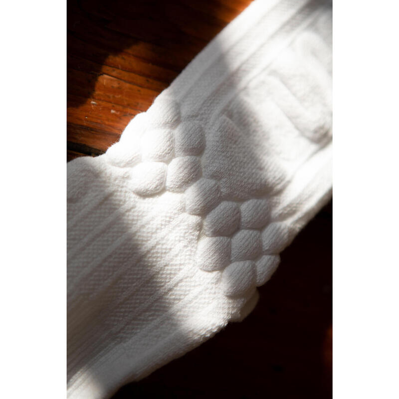 Magasított szárú gördeszkás zokni Socks 500, fehér 