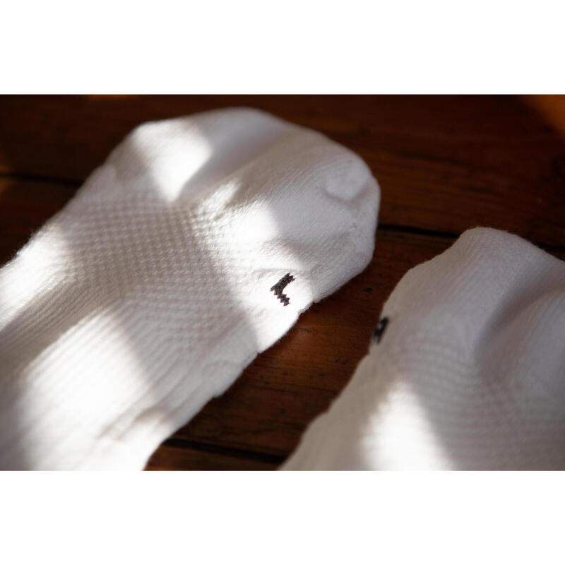 Calze semialte skateboard SOCKS 500 bianche