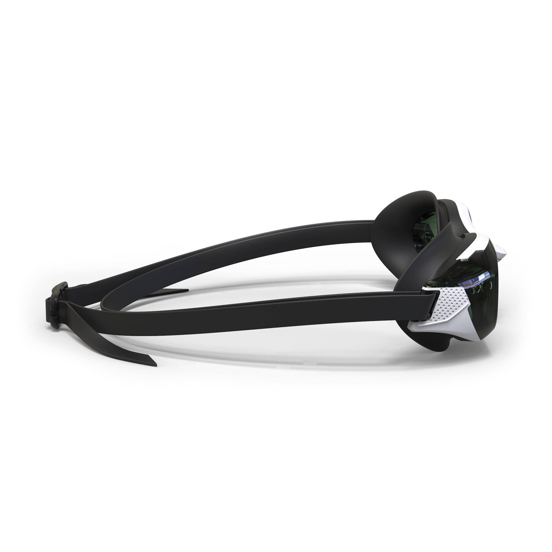 Adult Kids Swimming Goggles Smoked Powered Lenses Adjustable & Comfortable Black -  5
