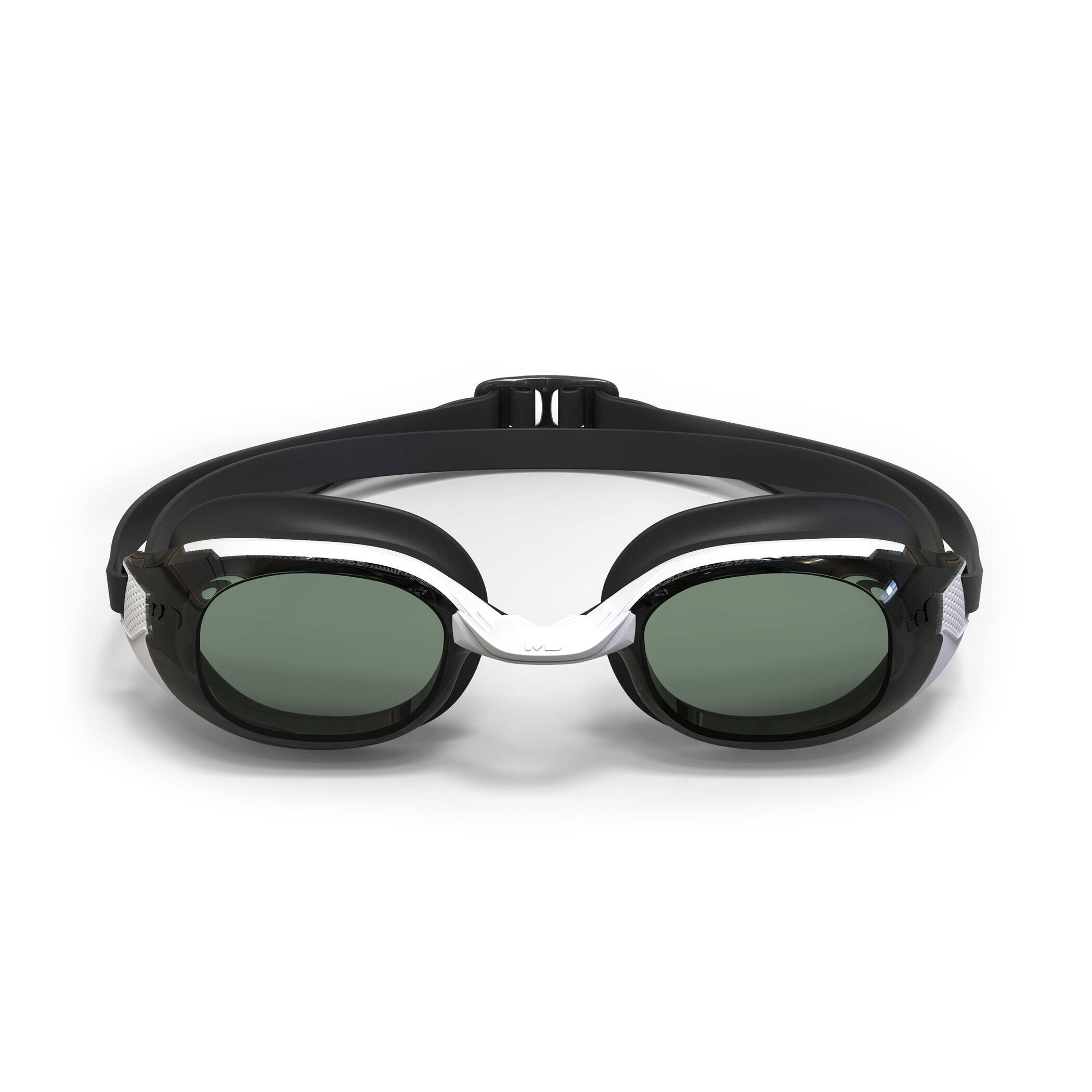 Adult Kids Swimming Goggles Smoked Powered Lenses Adjustable & Comfortable Black -  4