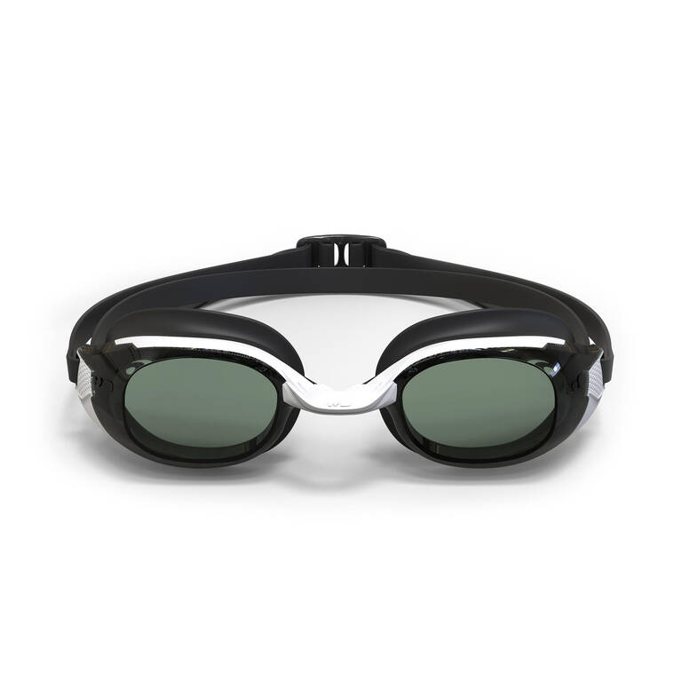 Kacamata Renang BFIT Lensa Gelap - Satu Ukuran - Hitam Putih