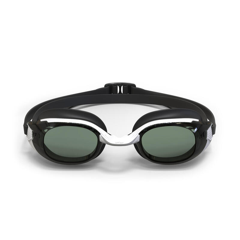 Gafas natación cristales ahumados Bfit negro blanco