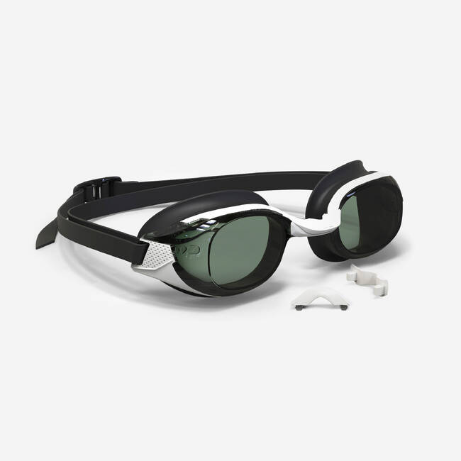 BFIT corrective swimming goggles - Smoked lenses - Single size - Black - L -4 / R -5 By NABAIJI | Decathlon