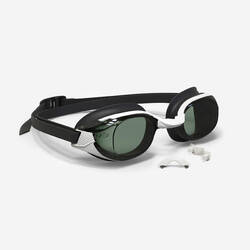 Kacamata Renang BFIT Lensa Gelap - Satu Ukuran - Hitam Putih