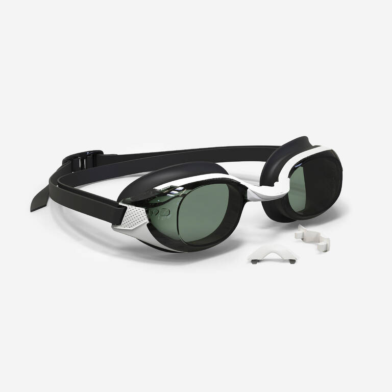 Corrective Swimming Goggles Bfit Smoked Lenses - Black/White