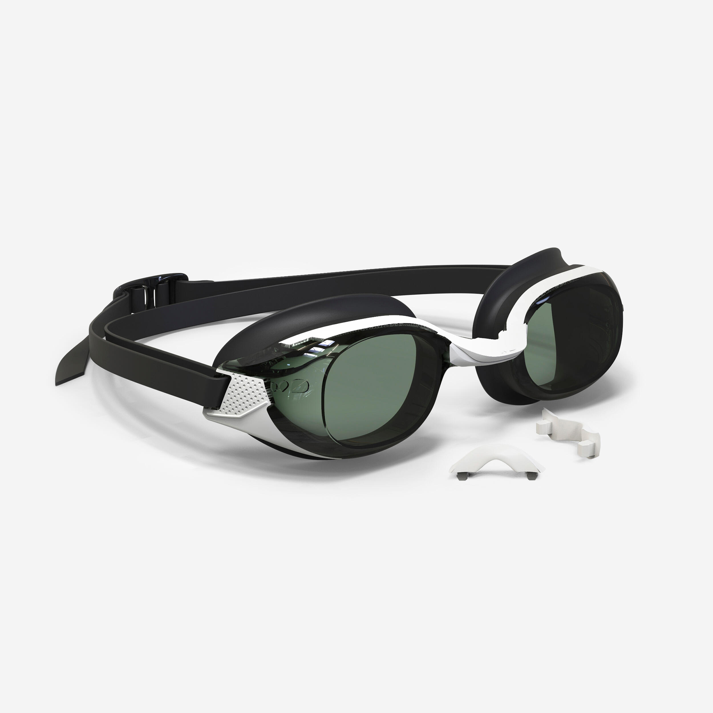 NABAIJI BFIT swimming goggles - Smoked lenses - Single size - Black white