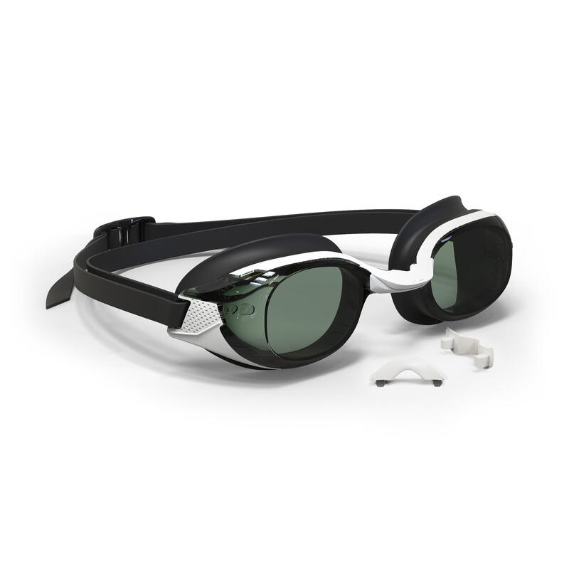 Plavecké brýle Bfit s kouřovými skly černo-bílé