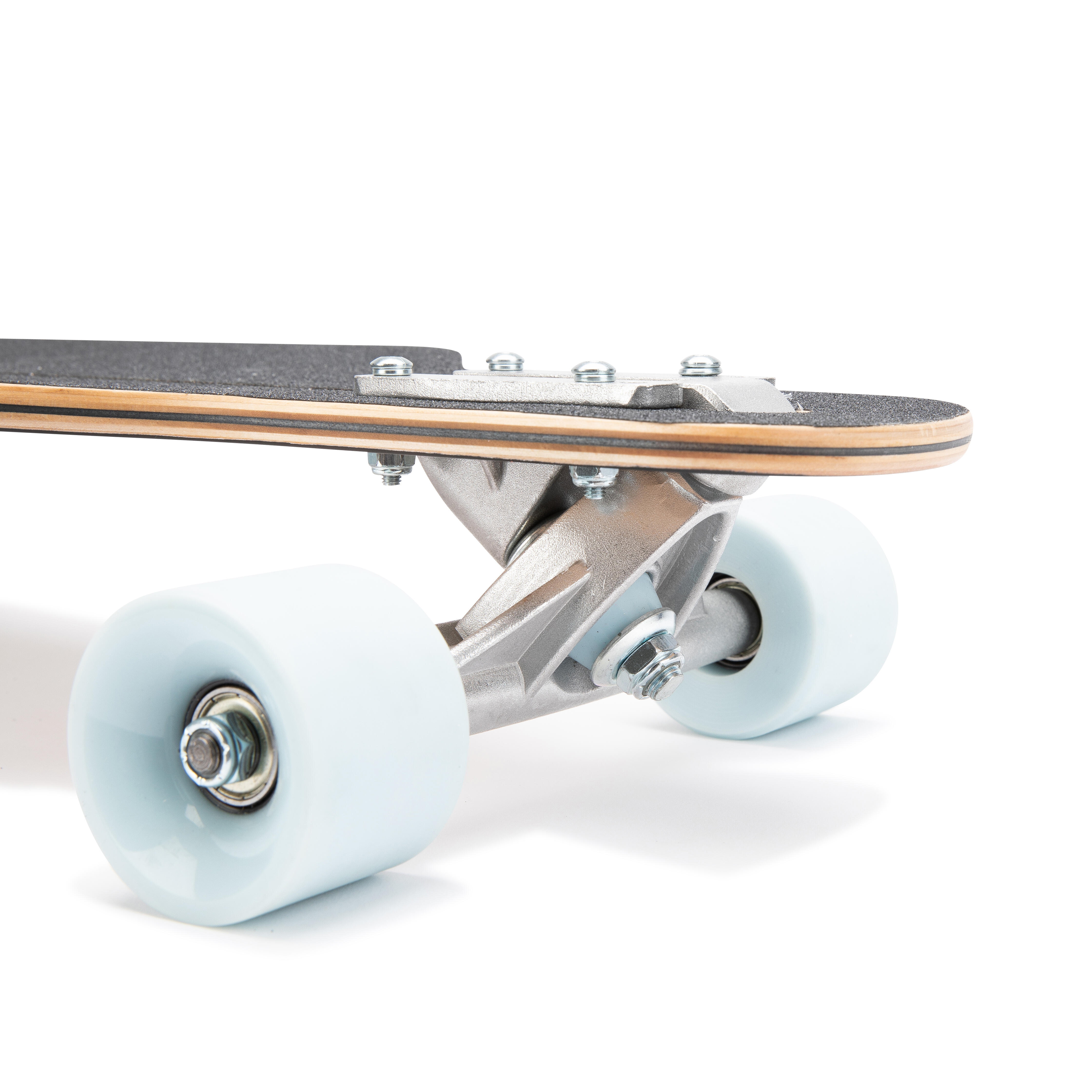 Longboard Oxelo Drop Mini Floral 100 - White Blue