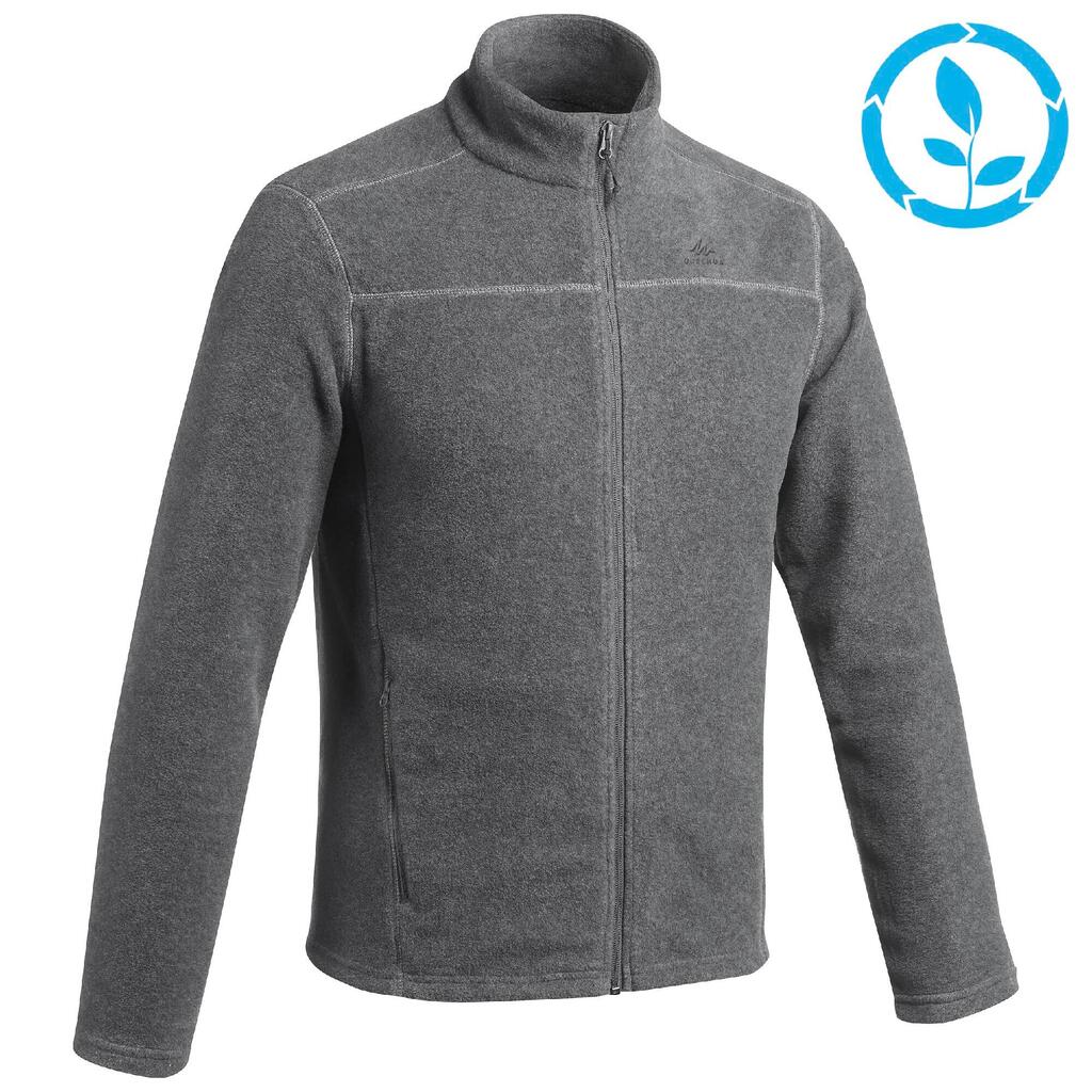 Chaqueta polar térmica de senderismo para Hombre Quechua MH100 negro