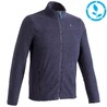 Men Sweater Full-Zip Fleece for Hiking MH120 Blue