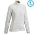 Women Sweater Full-Zip Fleece for Hiking MH100 Grey