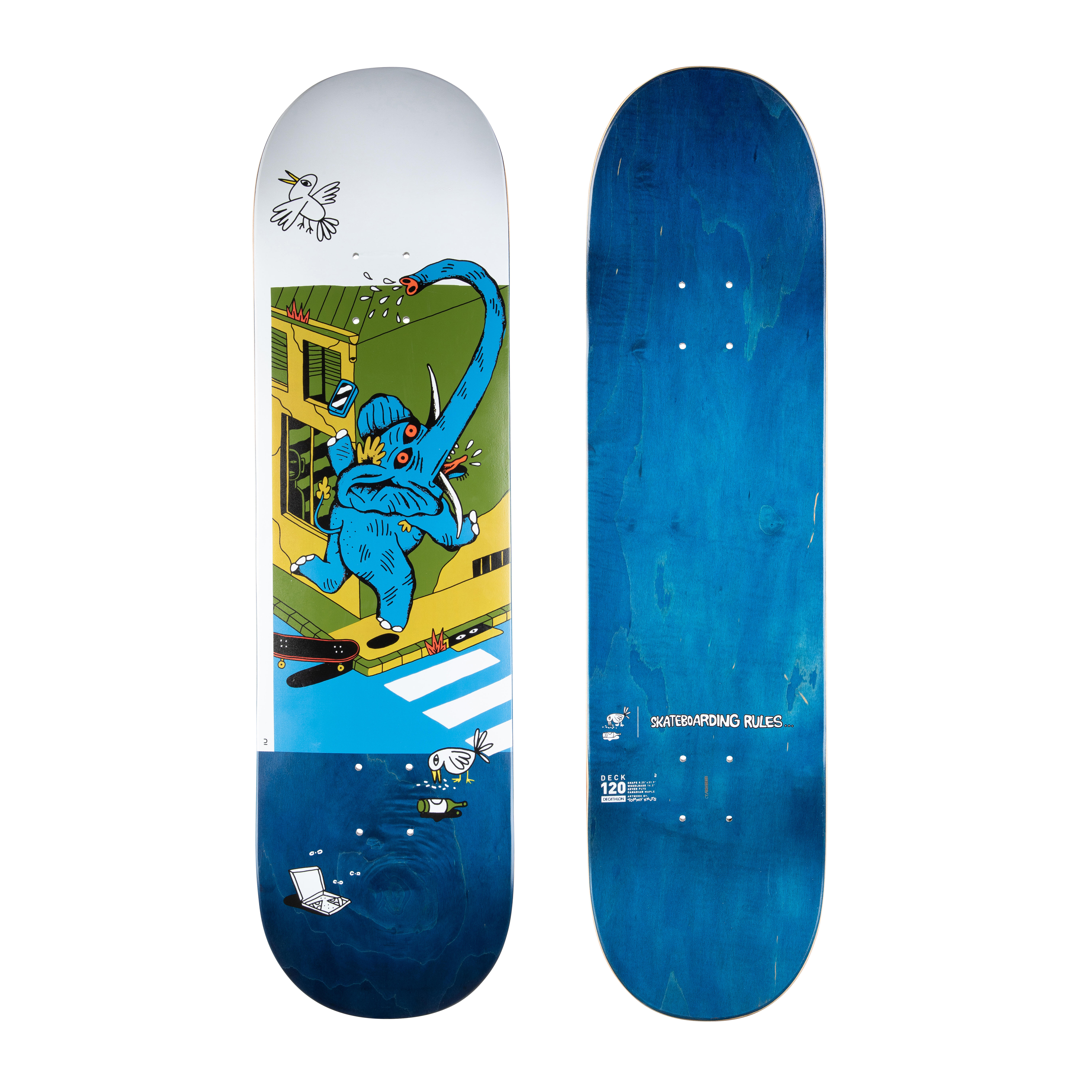 Placă skateboard DK120 KNUTS – SKATEBOARDING RULES 8.25″ decathlon.ro imagine noua