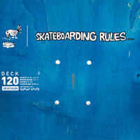 Skateboard Deck aus Ahornholz DK120 "T. KNUTS – Skateboarding Rules“ Gr.8,25"