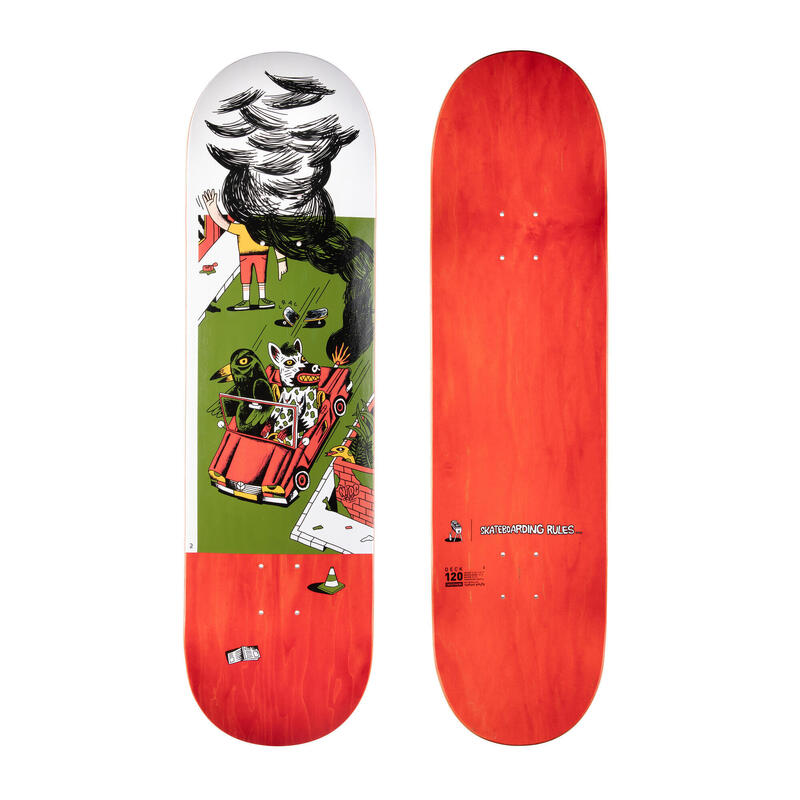 Tabla Skate DK120 «T. Knuts Skateboarding Rules» Tamaño 8,5" Arce
