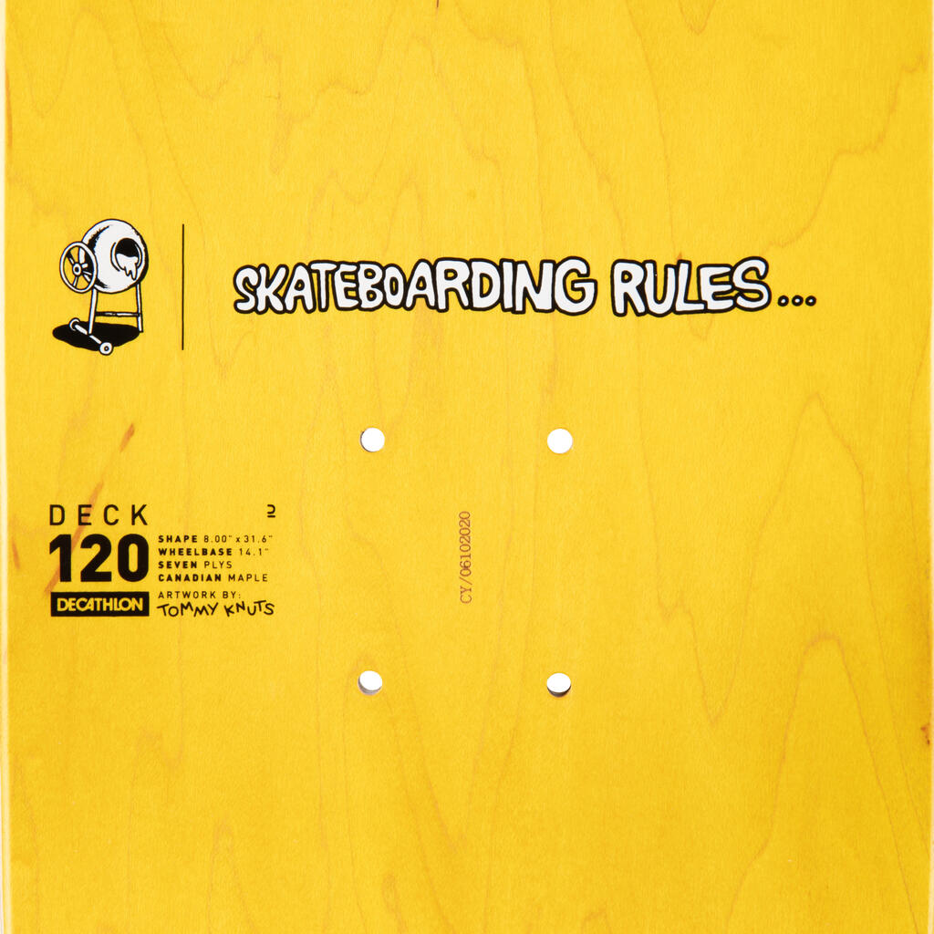 Riedlentės lenta „120“, T. Knuts leidimas „Skateboarding Rules“, dydis 8 col.