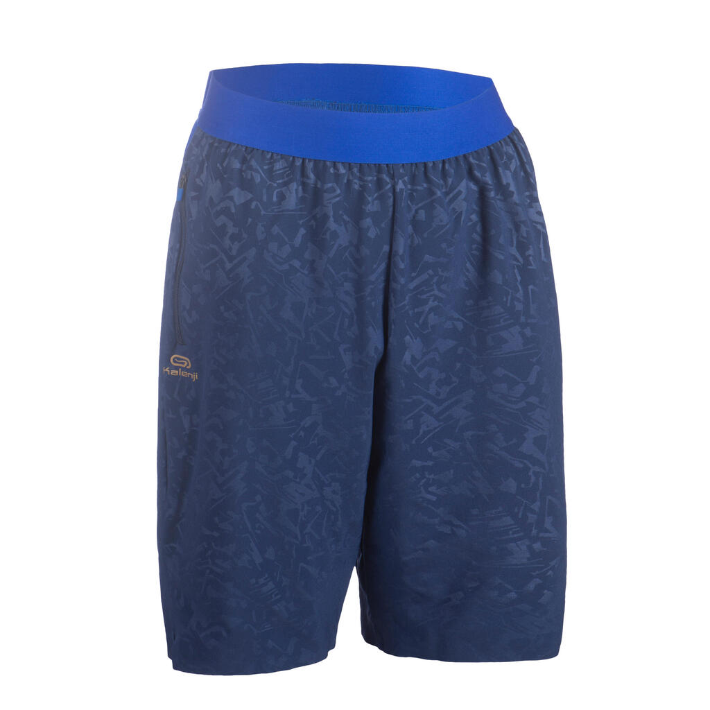Laufshorts AT 500 Jungen Baggy leicht marineblau 