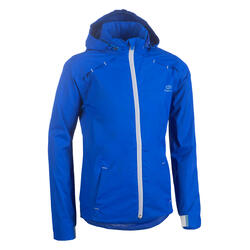 AT 500 kid's waterproof running/athletics jacket electric blue
