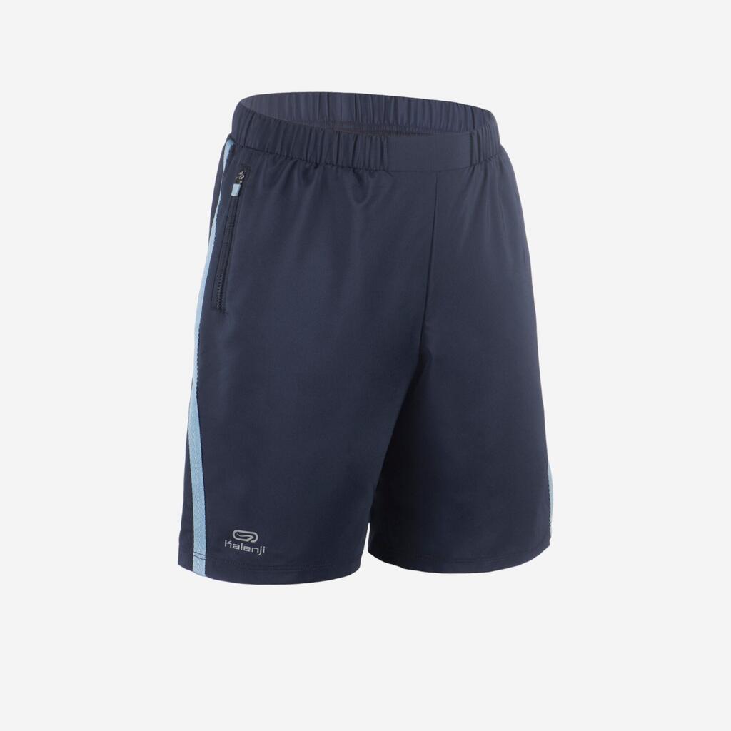 Laufshorts Leichtathletik AT100 Baggy Kinder marineblau