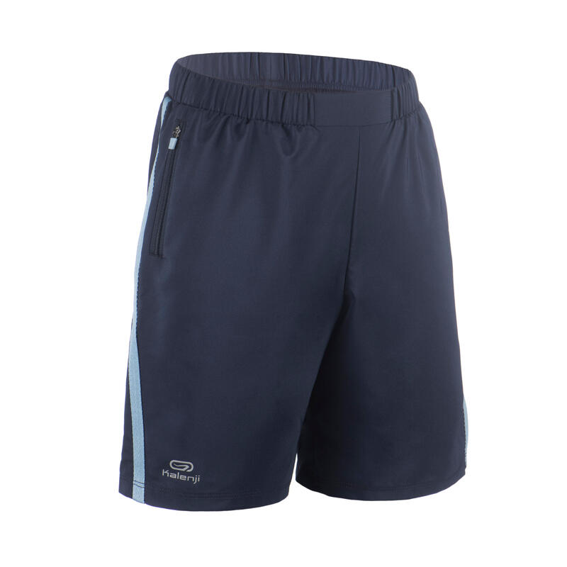 Short baggy enfant de running ou athlétisme AT 100 bleu marine