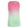 AT 500 Girl's lightweight running and athletics tank top - light pink and green