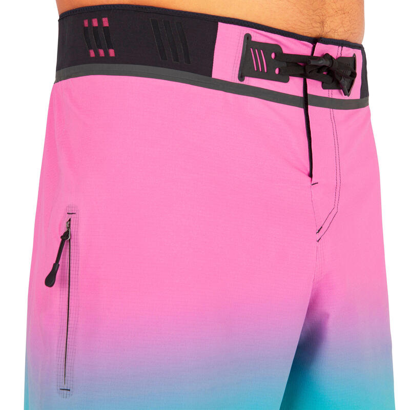 Boardshorts Long 900 Surfen Grungy Pink