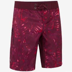 Costume mare uomo 500 JUNGLE RED lungo