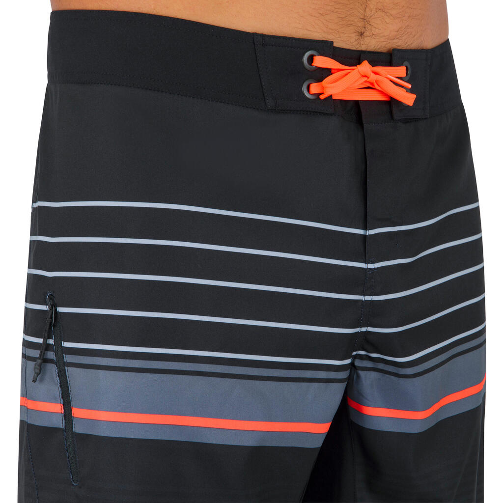 Boardshorts Surfen Standard 500 Frise Schwarz