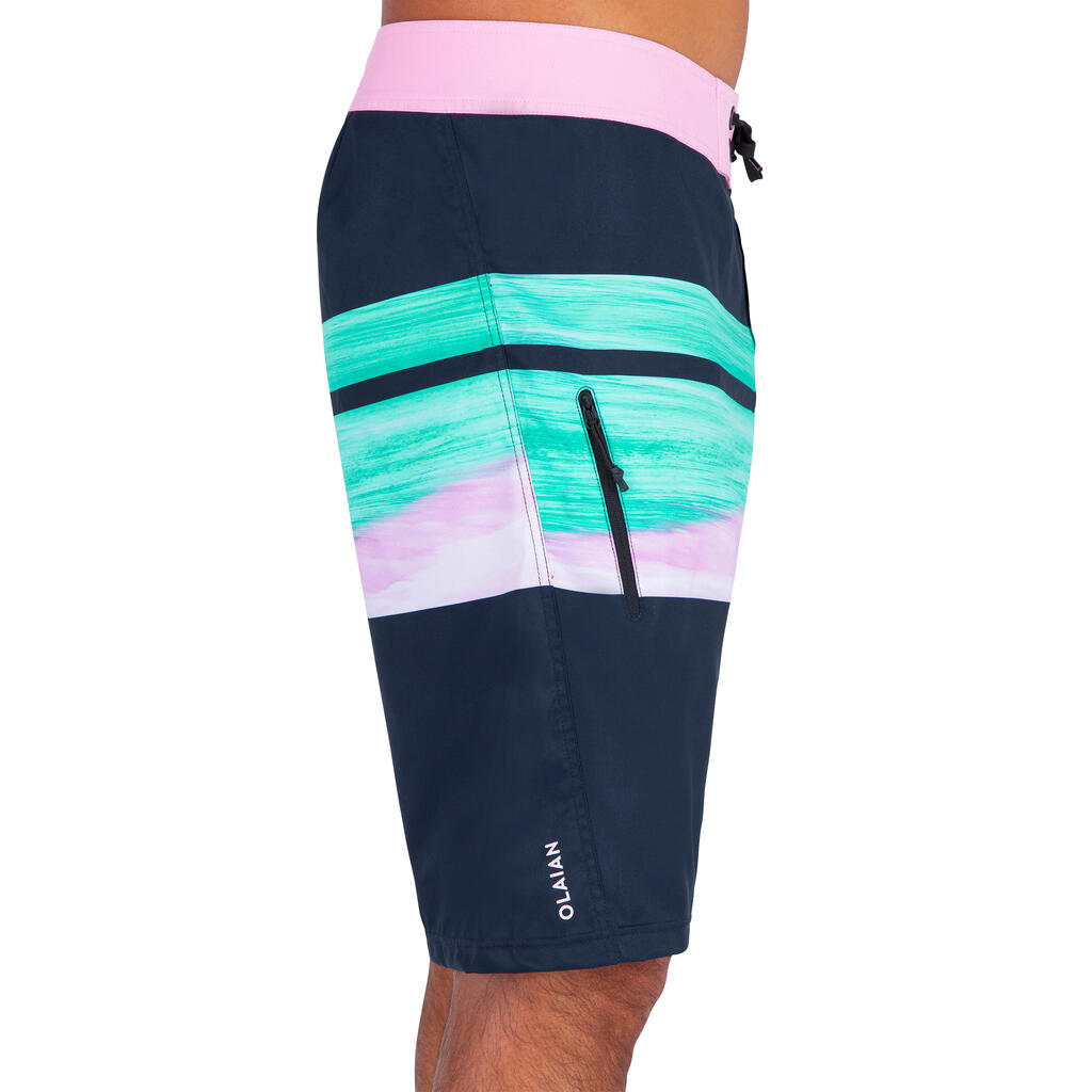 Surf boardshorts, standard 500 Risca Black