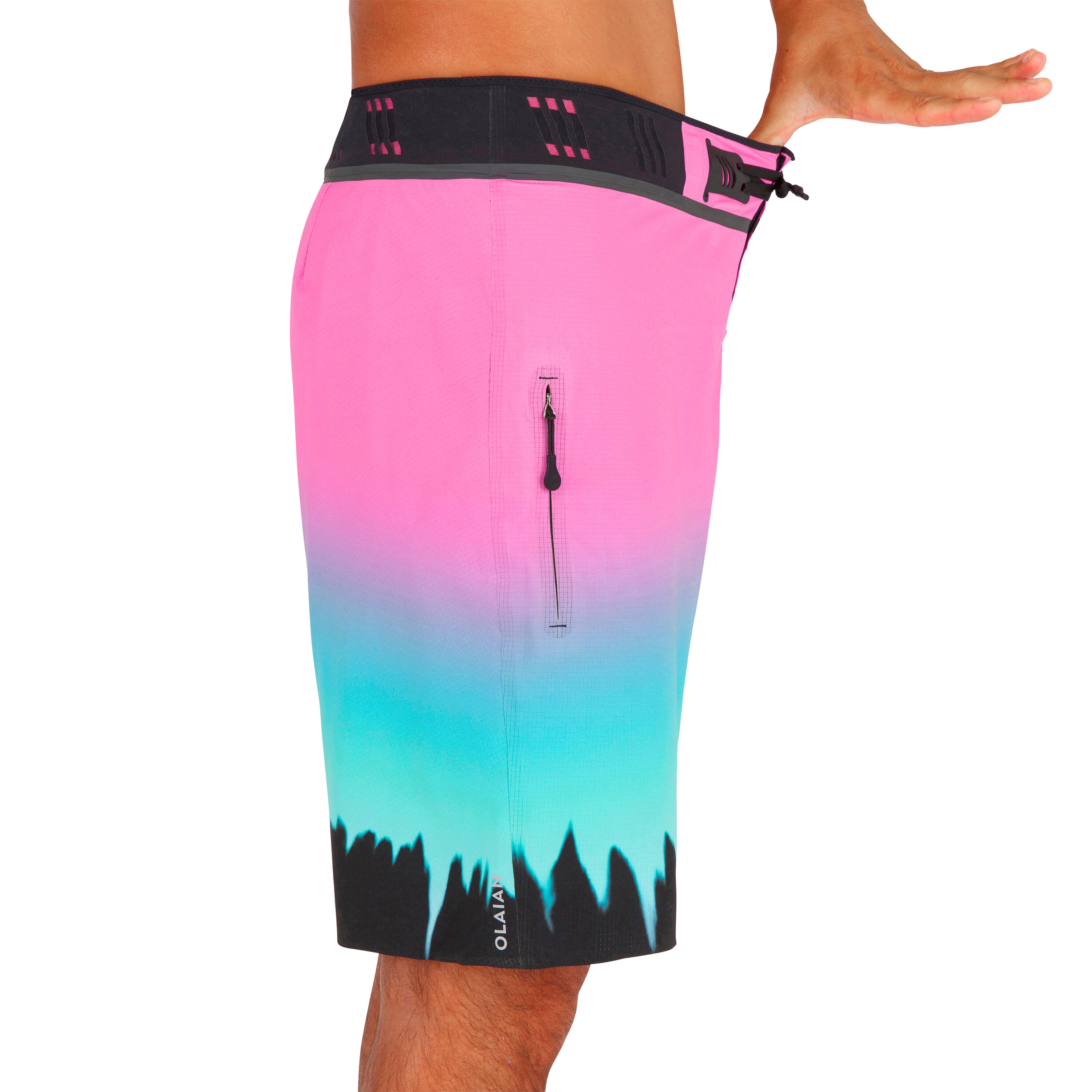 Long Surfing Boardshorts 900 - Grungy Pink. 5/12
