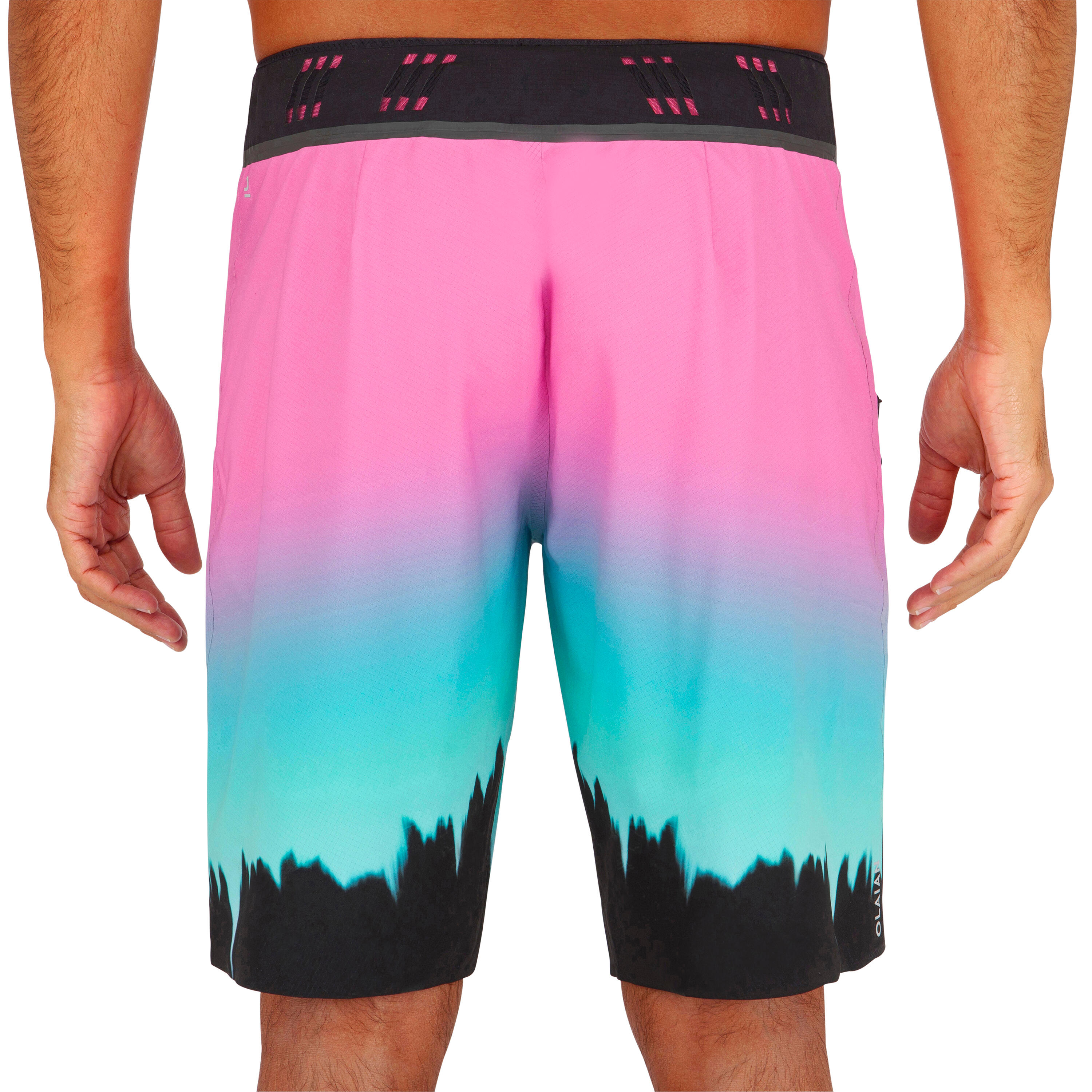 Long Surfing Boardshorts 900 - Grungy Pink. 4/12