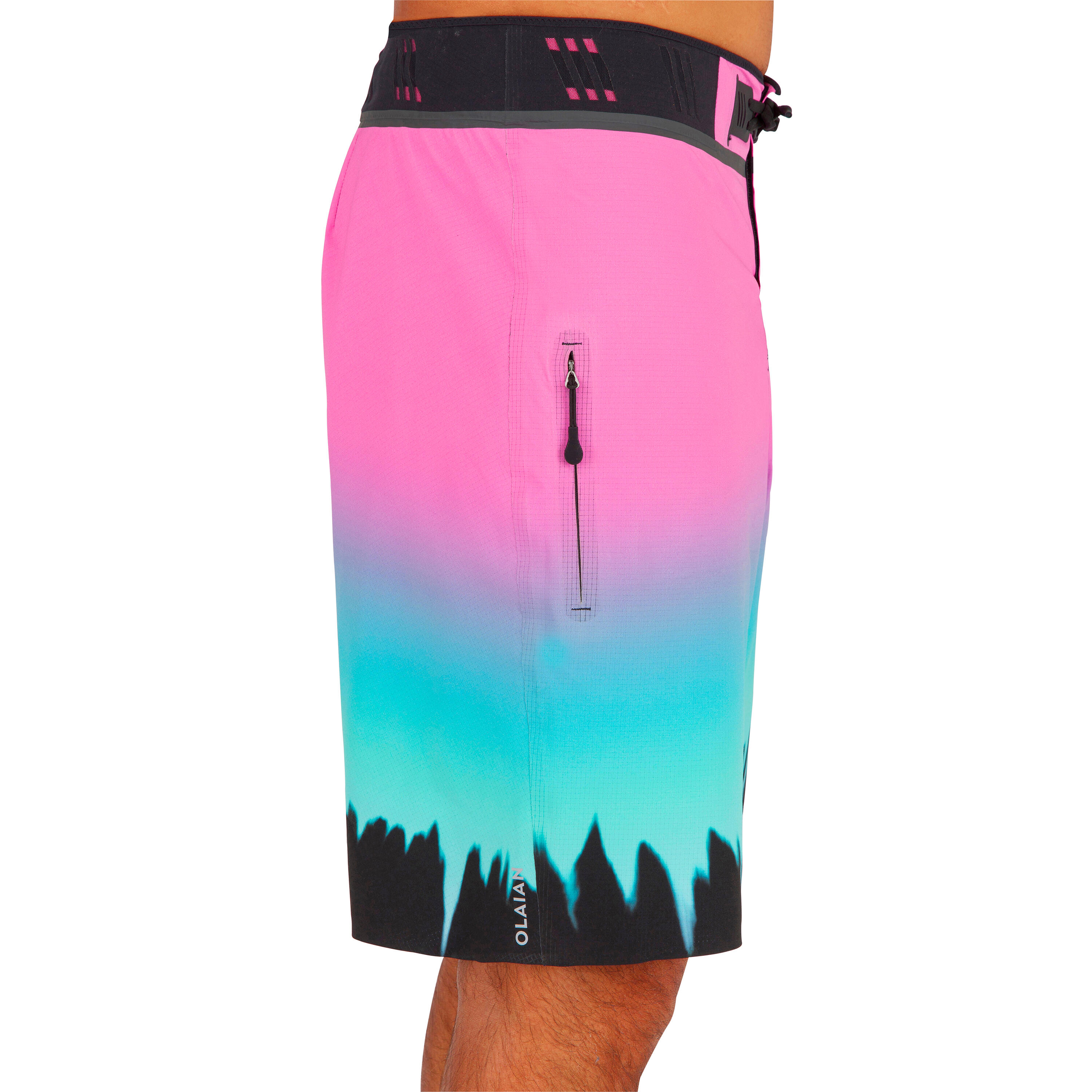 Long Surfing Boardshorts 900 - Grungy Pink. 3/12