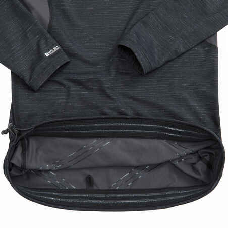 חולצת גלישה ארוכה עם הגנת UV דגם 900 לגברים - שחור