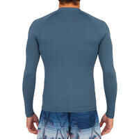 Men's surfing long-sleeved UV-protection top T-shirt 100 - grey