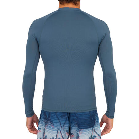 Camiseta Manga Larga Hombre Anti-UV Surf Top 100 Gris