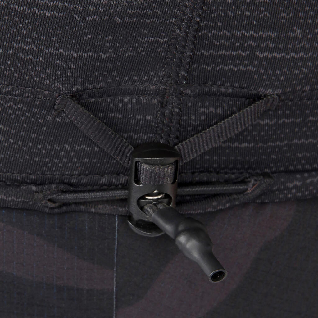 Črna moška majica z dolgimi rokavi z UV-zaščito 900