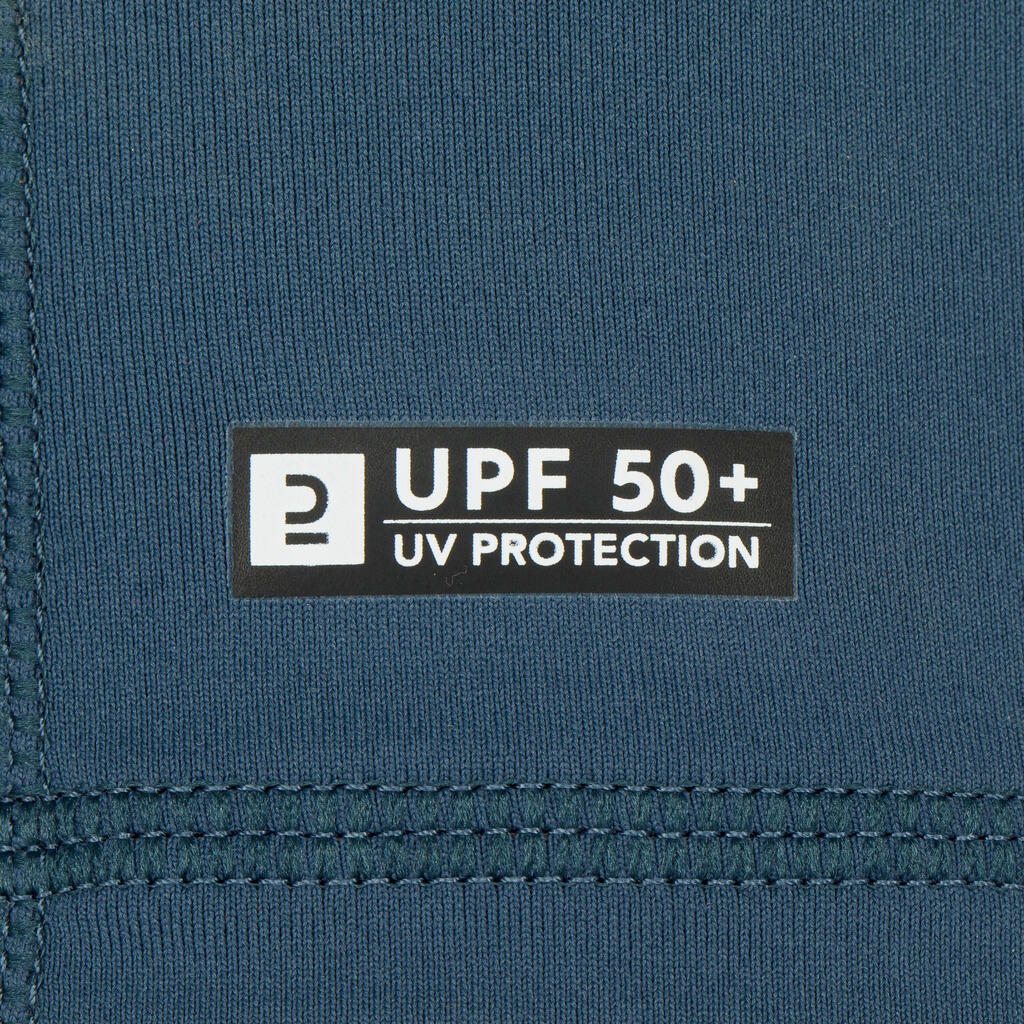 Playera con protección solar / Top de surf para hombre 100 - Anti-UV - Manga Larga - Gris