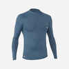 Polera Anti-UV Surf Top 100 Hombre Gris Manga Larga