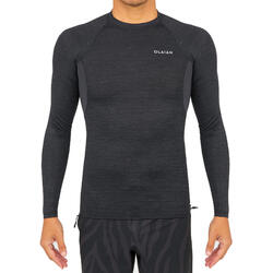 Camiseta de protección solar manga larga para mujer Olaian UVTop 100 negro  - Decathlon