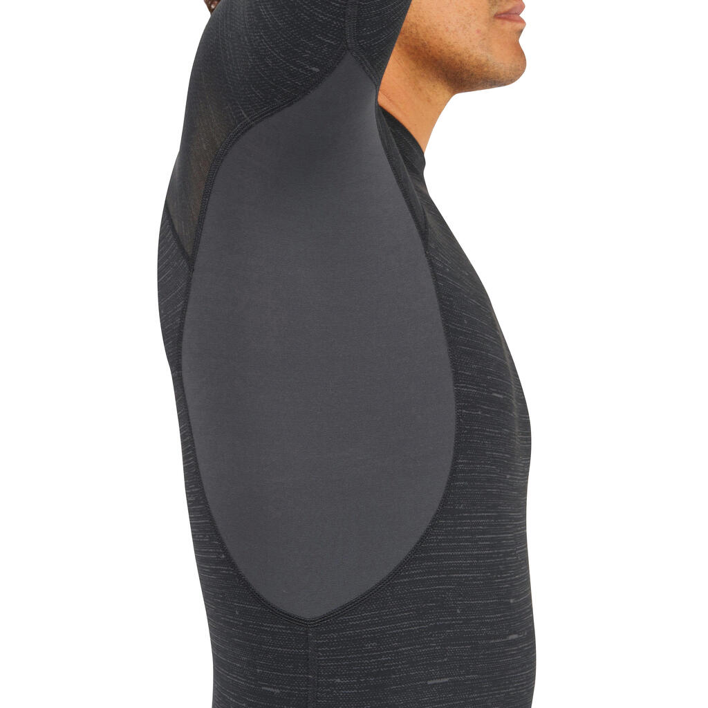 Vīriešu UV aizsardzības sērfošanas T krekls ar garām piedurknēm “900”, melns