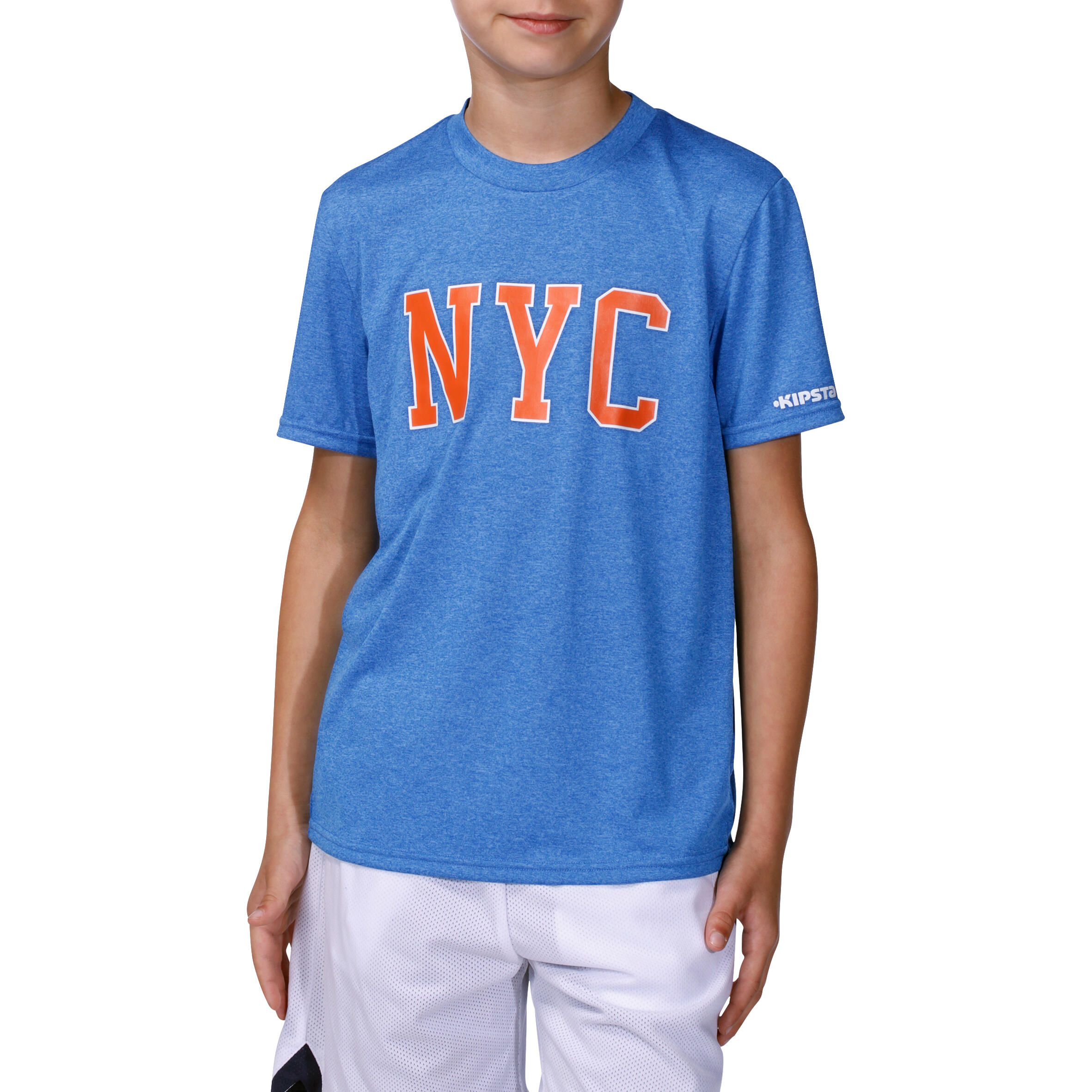 Fast NYC Kids Basketball T-Shirt - Blue 2/14