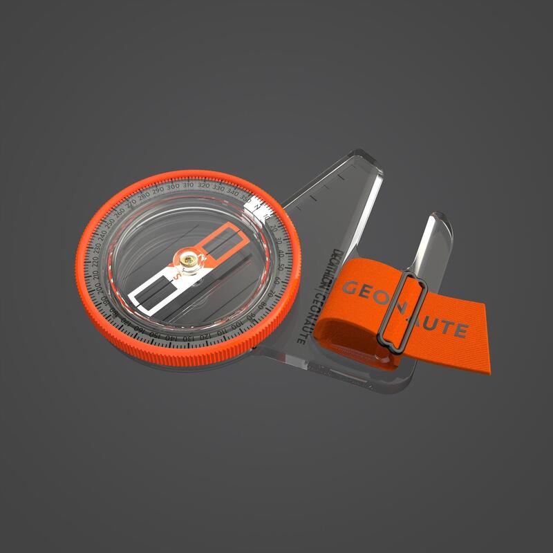 Daumenkompass rechts Racer 500 Orientierungslauf schwarz/orange