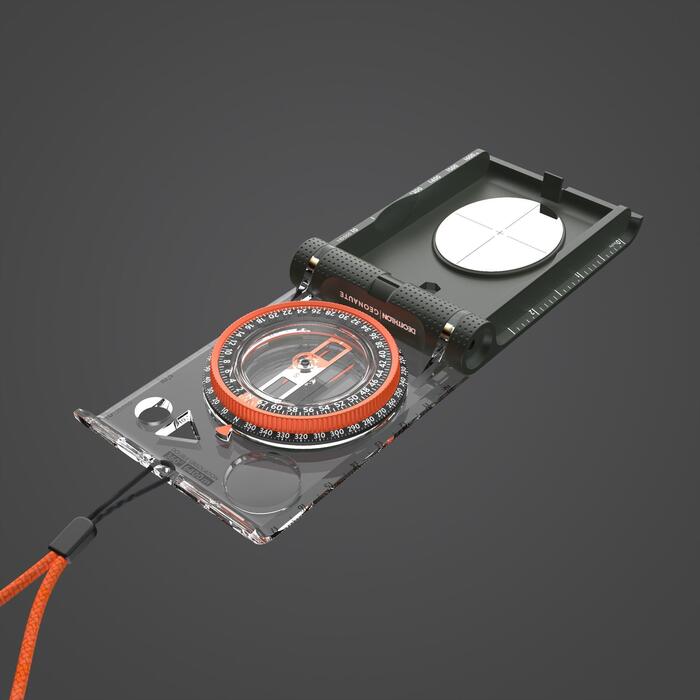 Boussole D'orientation Avec Miroir De Visée, Déclinaison Réglable