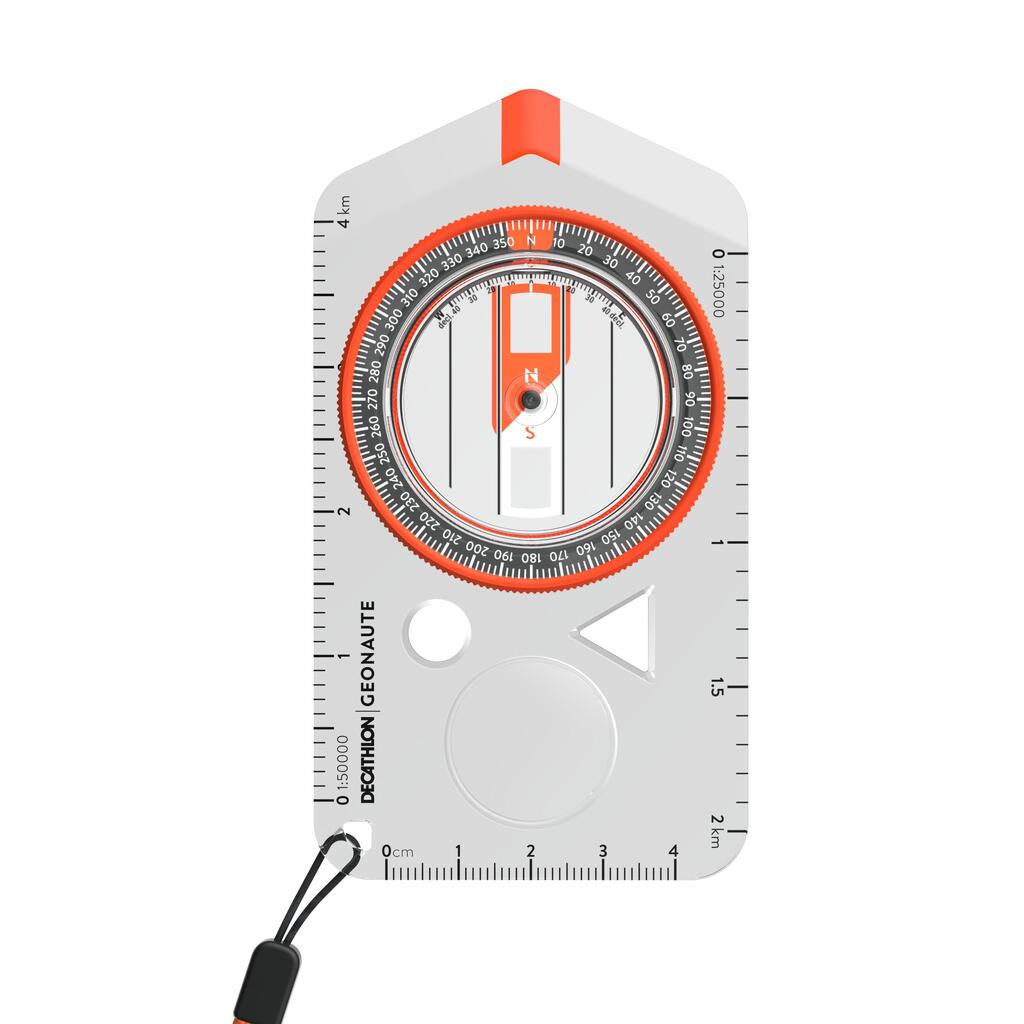 Kompass Wandern Orientierungslauf Explorer 500 orange