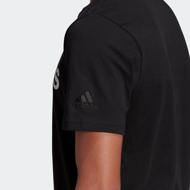 Camiseta manga corta Adidas fitness linear negro