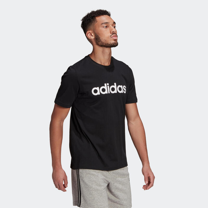 Camiseta manga corta Adidas fitness linear negro