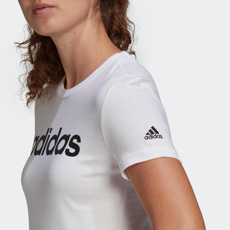 Camiseta Fitness Soft Training Adidas Mujer Blanco